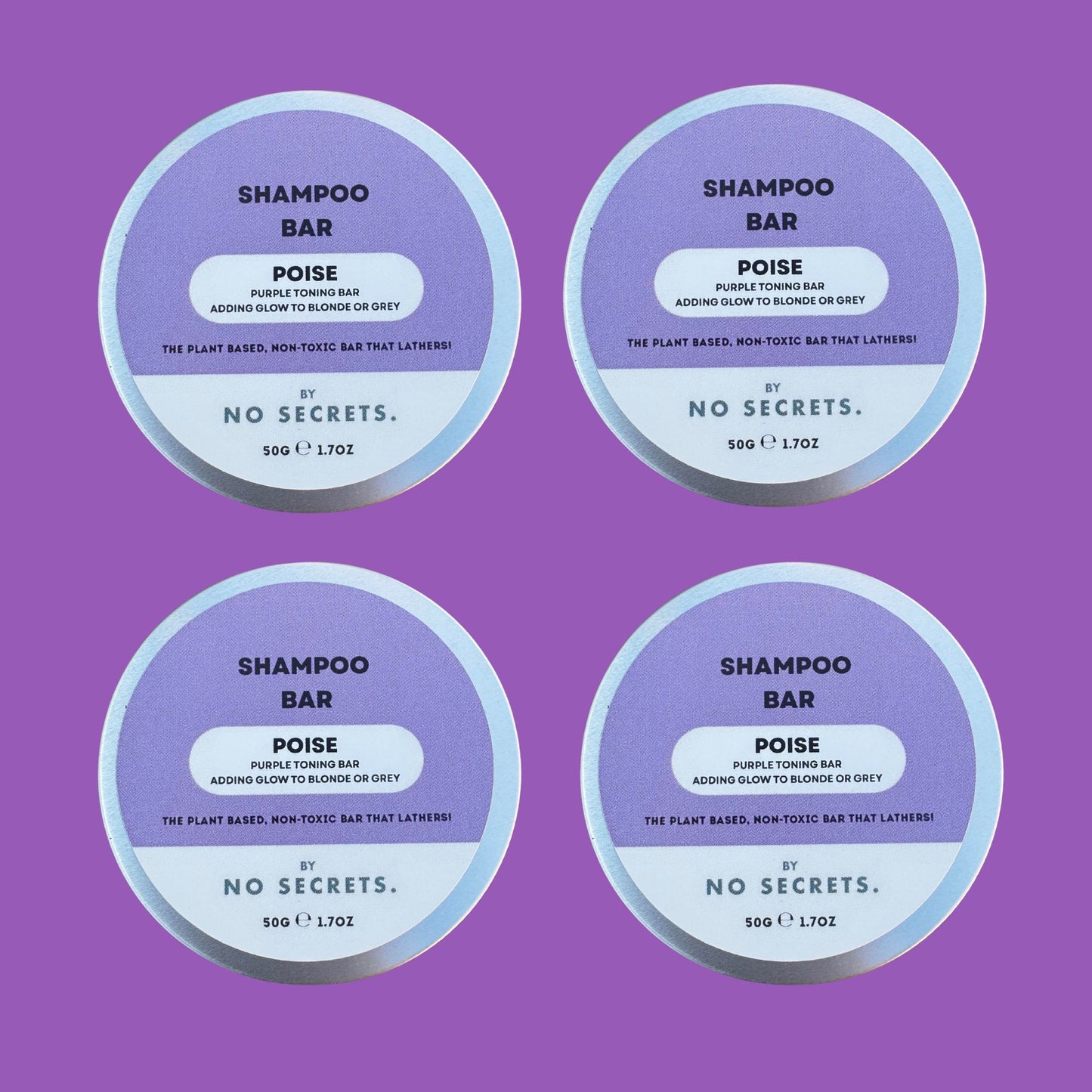 Shampoo Bar: Poise, Purple Toning Bar