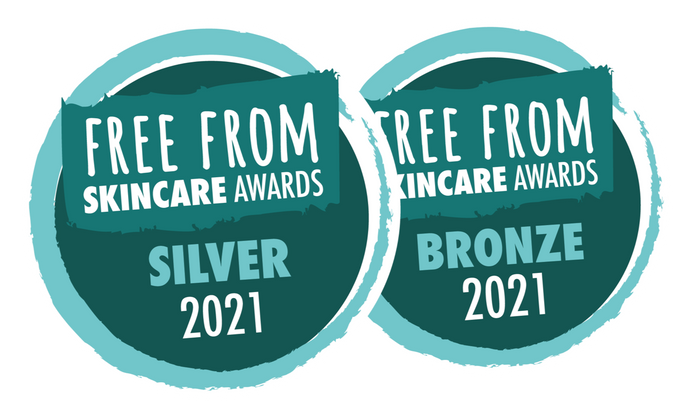 Silver & Bronze in Free From Skincare Awards 2021!