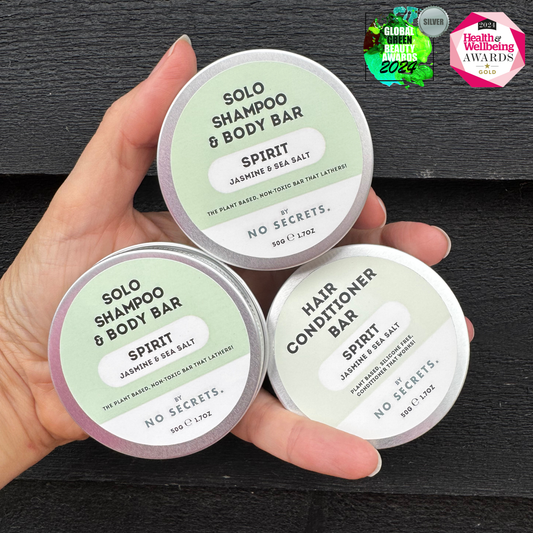 Solo Shampoo & Body Bar & Hair Conditioner Bundle: Spirit